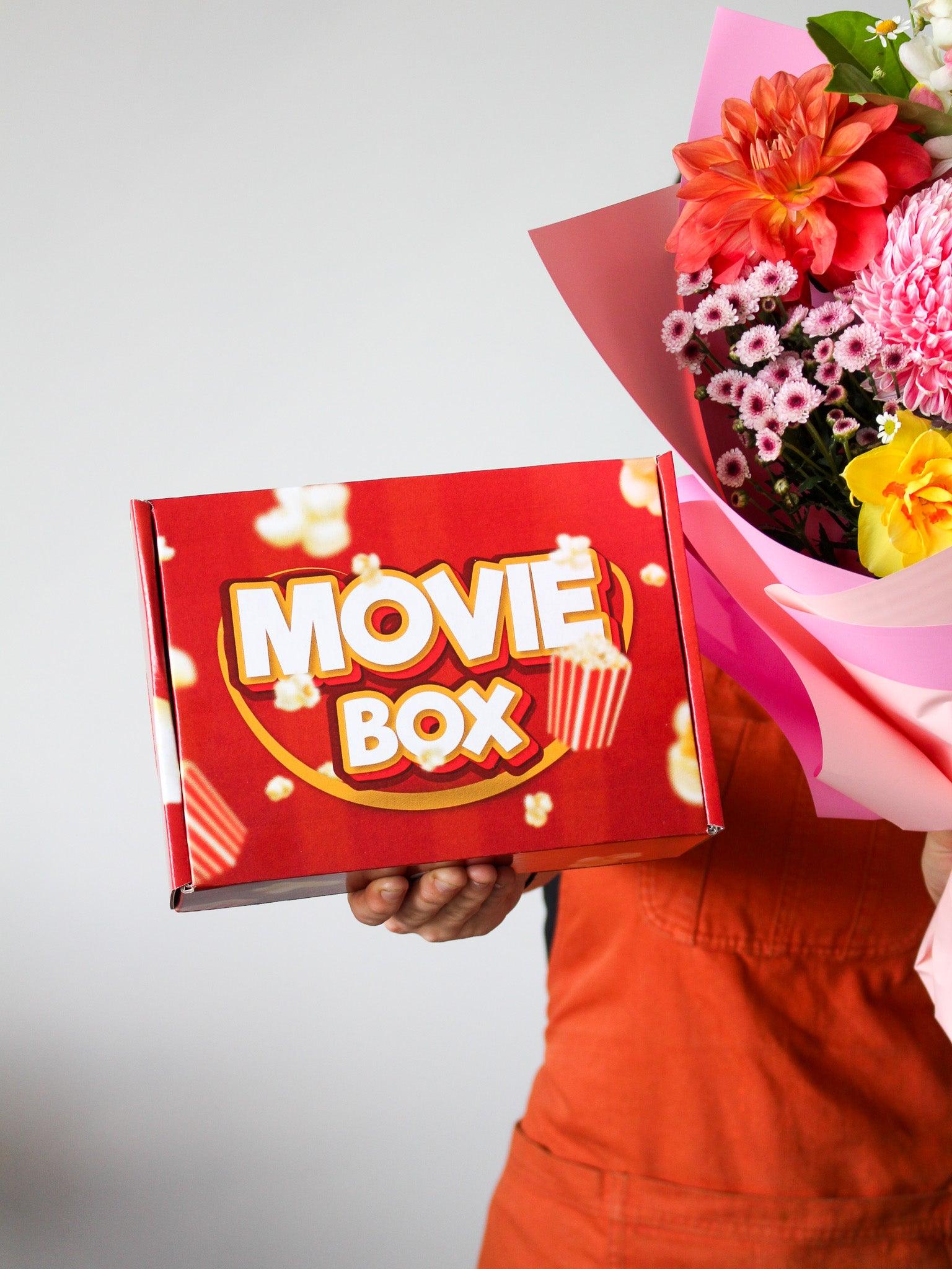 Movie Night Box + Flowers Bundle - The Posy Co