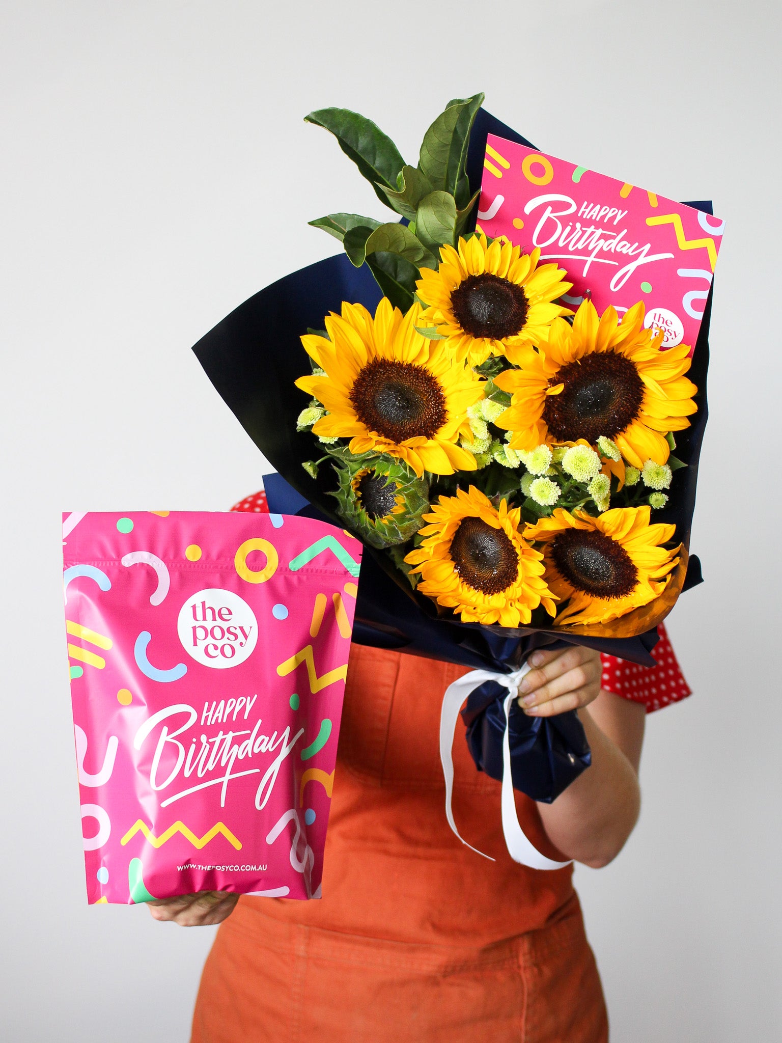 Birthday Gift Bag + Sunflowers