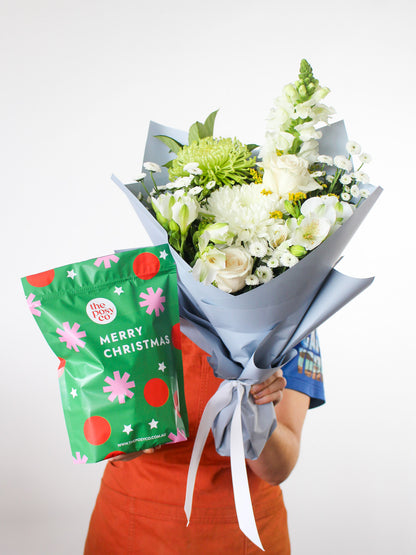 Christmas Gift Bag + Hamptons Posy