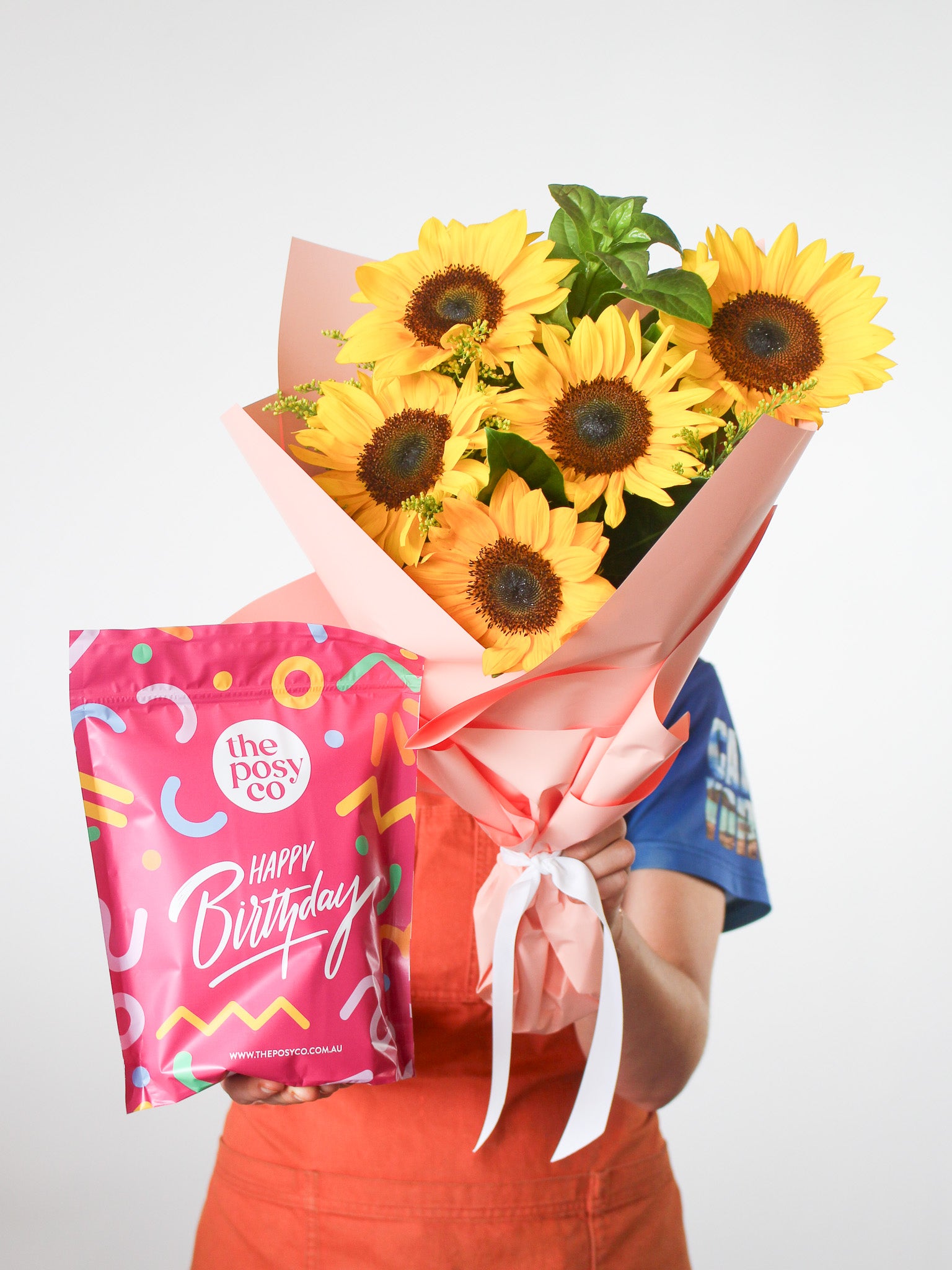 Birthday Gift Bag + Sunflowers