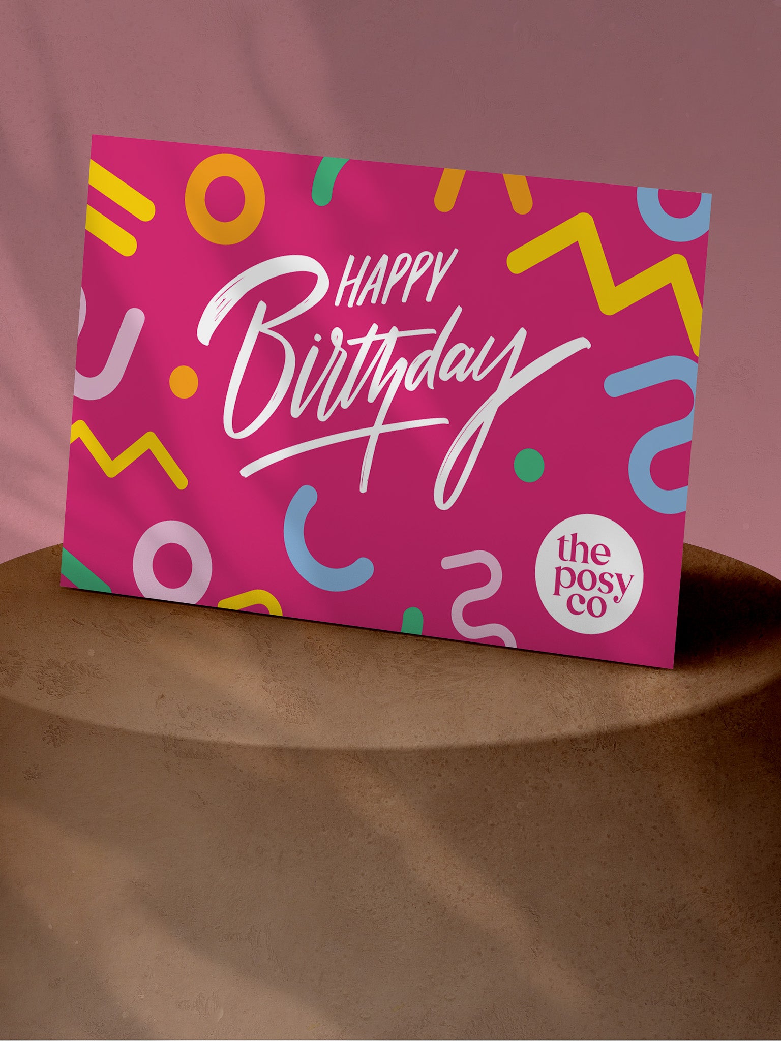 'Happy Birthday' Message Card