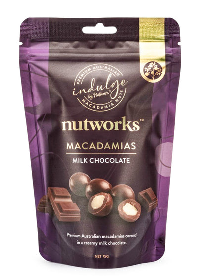 Nutworks Milk Chocolate Macadamias (75g)